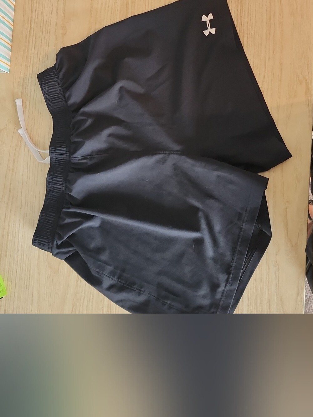 Under Armour Black Women's Athletic Shorts with Logo